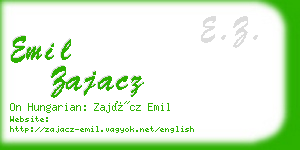 emil zajacz business card